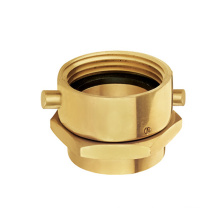 2 1/2" Brass Female Swivel x Female Hexagon Swivel Hose Adaptor Pin Lug